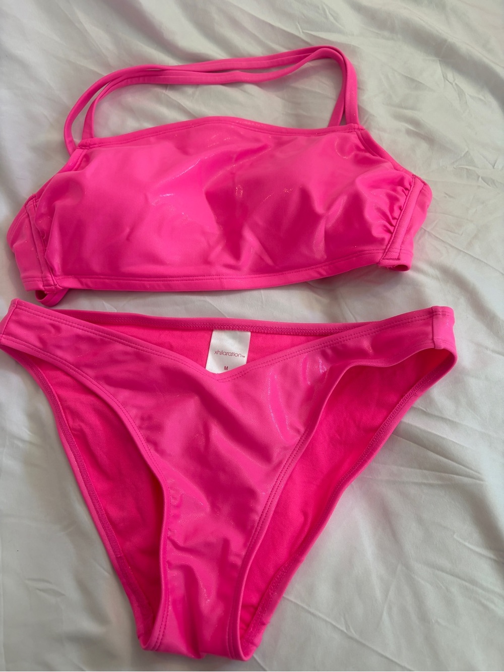 Xhilaration Neon Pink Bikini Set - Picture 2 of 5